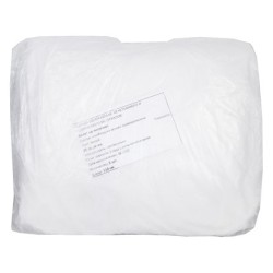 Халат одноразовый на липучке Белый в ПНД (10 шт.) размер 3XL (1/10 упак.)