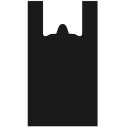 Пакет-майка ПНД 30+16х55 (30 мкм) черная РегионПак (100/1000 шт.)