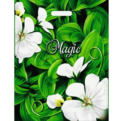 Пакет с прорубной ручкой ПВД 40х47 (45 мкм) Магия (50/500 шт.) Интерпак в Екатеринбург — Uralhoz.ru