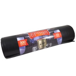 Мешок д/мусора ПВД 300 л (10 шт.) рулон 2-х слойный БРОНЯ (1/6 шт.) ВР-0014