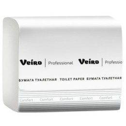 Туалетная бумага для диспенсеров V-слож. 2сл.250л. Veiro Professional Comfort (1/30 шт.) ТV201