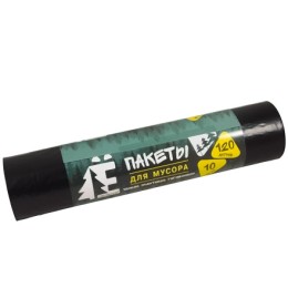 Мешок д/мусора ПВД 120 л (10 шт.) рулон Ё-РОМАШКА (1/35 шт.) ЕЛР-ВР-120-10/35/Ч