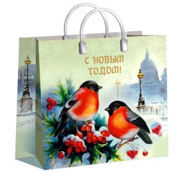 Пакет мягкий пластик 30х30 (150 мкм) Пернатые друзья лам. (10/40 шт.) Интерпак