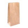Пакет бумажный с прямоугольным дном 120х80х240 крафт 50 г (1000 шт.) 108-048 в Екатеринбург — Uralhoz.ru