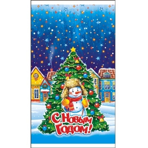 Пакет подарочный 20х35 Полярная ночь (100/2000 шт.) Интерпак в Екатеринбург — Uralhoz.ru