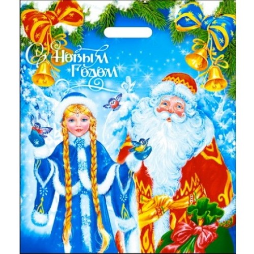 Пакет с прорубной ручкой ПВД 40х47 (45 мкм) В гостях у сказки (50/500 шт.) Интерпак в Екатеринбург — Uralhoz.ru