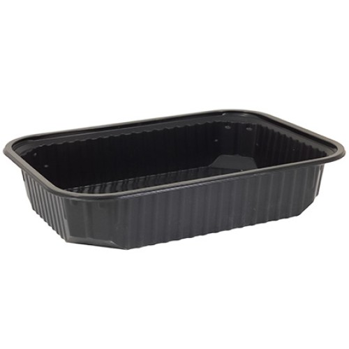 Плоское Дно контейнера  500 г (186х132х37) BRO PACK (100/500 шт.) ЧЕРНОЕ в Екатеринбург — Uralhoz.ru