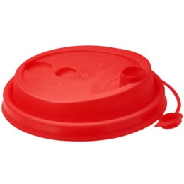 Крышка для стакана (d-80 мм) с питейником красная МАТОВАЯ ВЗЛП (50/1000 шт.) 3002М/кр