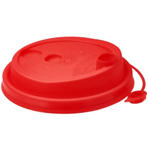 Крышка для стакана (d-80 мм) с питейником красная МАТОВАЯ ВЗЛП (50/1000 шт.) 3002М/кр в Екатеринбург — Uralhoz.ru