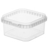 Контейнер квадратный  650 мл (126х126х64) упорное кольцо+конт.замок (160 шт.) ВЗЛП комплект 1531кп в Екатеринбург — Uralhoz.ru