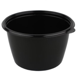 К-144-750 мл (PP) Дно круглое черное (D-144, H-84 мм) ПолиЭР (50/300 шт.)