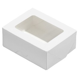 Упаковка на вынос с окном  300 TABOX PRO БЕЛЫЙ 100х80х35 (25/400 шт.) OSQ