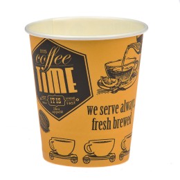 Стакан ГН 250 мл (d-80 мм) бумажный Cafe time (50/1000 шт.) ViRiDo