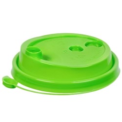 Крышка для стакана (d-80 мм) с питейником салатовая МАТОВАЯ ВЗЛП (50/1000 шт.) 3002М/САЛ