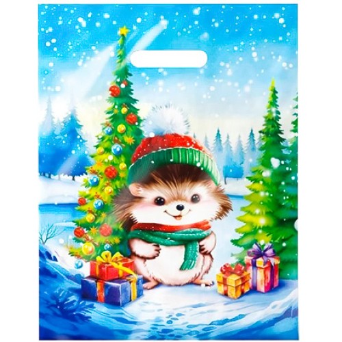 Пакет с прорубной ручкой ПВД 31х40 (60 мкм) Колючка лам. (50/500 шт.) Интерпак в Екатеринбург — Uralhoz.ru