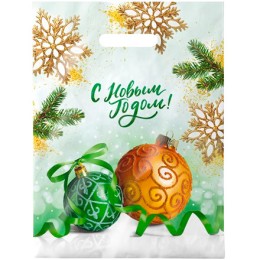 Пакет с прорубной ручкой ПВД 30х40 (35 мкм) Отблеск (50/1000 шт.) Интерпак