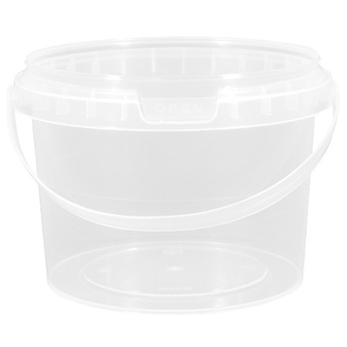 Ведро БЕЗ крышки 0,5 л (неокр) ПакПласт (200 шт.) с ручкой АКЦИЯ в Екатеринбург — Uralhoz.ru