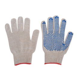 Перчатки х/б с ПВХ 4 нитки (10 пар) р-р 8 (1/50 шт.)