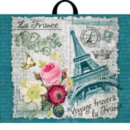 Пакет с петлевой ручкой ПВД 60х50 (70 мкм) Франция (25/250 шт.) Интерпак