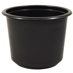 Д-115-500 мл (PP) Дно круглое черное (D-115, H-88 мм) Д-Полимер (50/500 шт.)