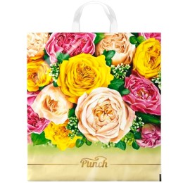 Пакет с петлевой ручкой ПНД 38х42 (40 мкм) Пунш (25/500 шт.) Интерпак