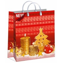 Пакет мягкий пластик 30х40 (150 мкм) Сезон подарков лам. (10/40 шт.) Интерпак