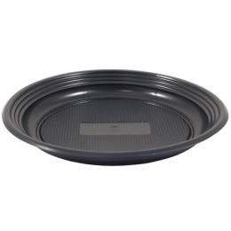 Тарелка D170, 250 мл ПС черная (100/3600 шт.) Чайковский пластик