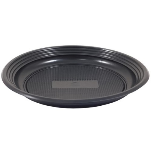 Тарелка D170, 250 мл ПС черная (100/3600 шт.) Чайковский пластик в Екатеринбург — Uralhoz.ru