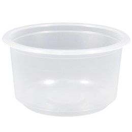 Д-115-350 мл (PP) Дно круглое прозрачное (D-115, H-62 мм) Д-Полимер (50/500 шт.)