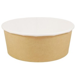 Упаковка круглая 1300 мл Round Bowl ДНО КРАФТ d-185, h-70 (210 шт.) OSQ