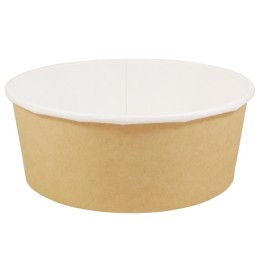 Упаковка круглая 1300 мл Round Bowl ДНО КРАФТ d-185, h-70 (210 шт.) OSQ