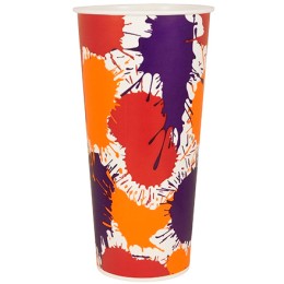 Стакан ХН 500 мл (d-90 мм) бумажный Кляксы (40/640 шт.) ViRiDo