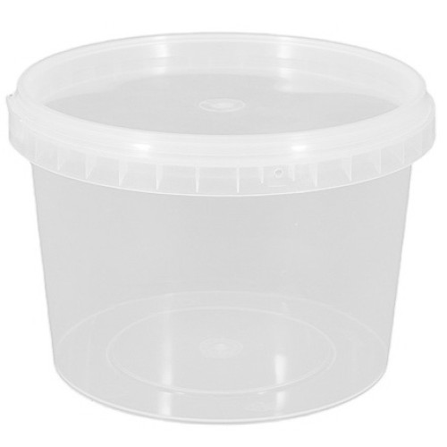 Контейнер круглый 500 мл (Н-75, D-122) упорное кольцо+конт.замок (450 шт.) Инпласт комплект АКЦИЯ в Екатеринбург — Uralhoz.ru