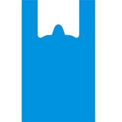 Пакет-майка ПНД 40+20х90 (20 мкм) синяя Солпласт (100/1000 шт.)