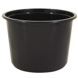 ВЗЛП-115-500 мл (PP) Дно круглое черное (D-115, H-82 мм) (50/500 шт.) 1548ч