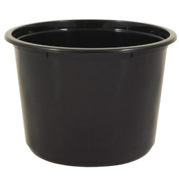 ВЗЛП-115-500 мл (PP) Дно круглое черное (D-115, H-82 мм) (50/500 шт.) 1548ч