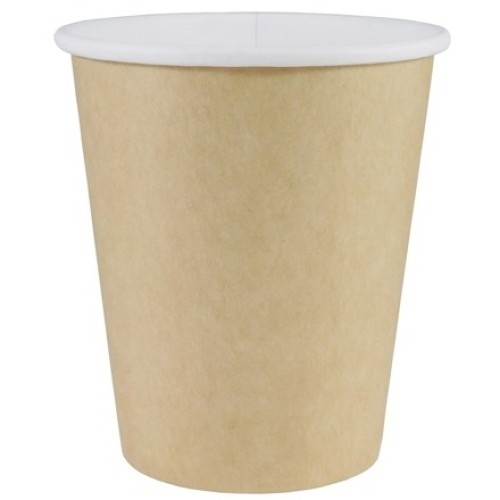 Стакан ГН 185 мл (d-73 мм) бумажный КРАФТ - печать (60/1500 шт.) ViRiDo в Екатеринбург — Uralhoz.ru