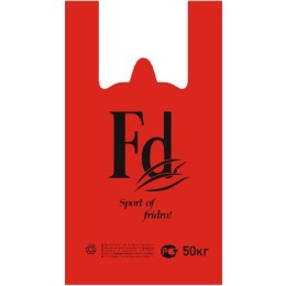 Пакет-майка ПНД 30+16х55 (30 мкм) Fd красный Солпласт (100/1000 шт.)