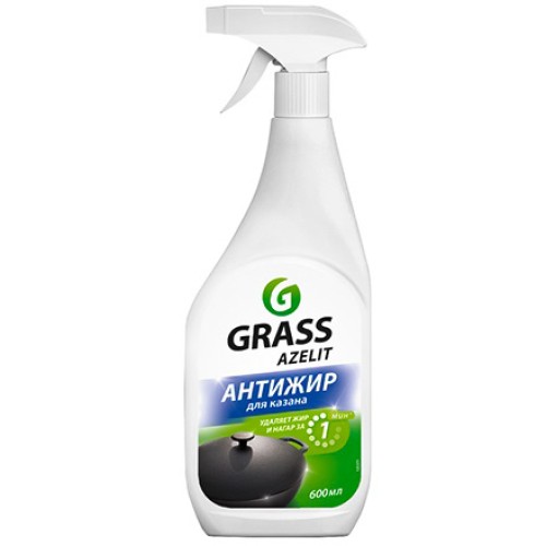 Средство для удаления нагара 0,6 л Azelit спрей КАЗАН GRASS (1/8 шт.) 125375 в Екатеринбург — Uralhoz.ru