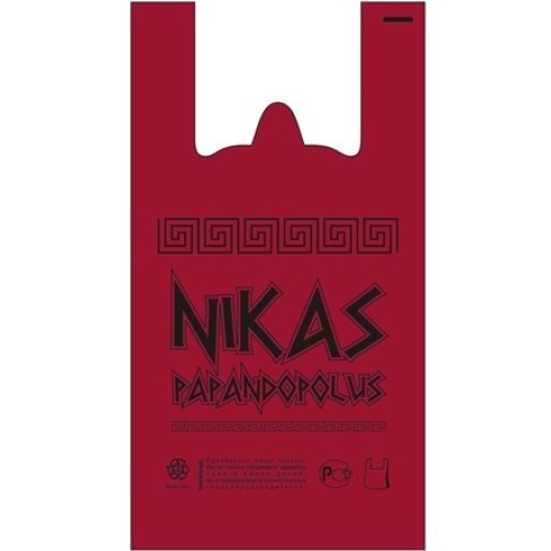 Пакет-майка ПНД 30+16х55 (35 мкм) NIKAS вишня СоюзПолимер (100/800 шт.) в Екатеринбург — Uralhoz.ru