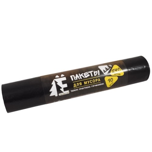Мешок д/мусора ПВД 240 л (10 шт.) рулон Ё-РОМАШКА (1/28 шт.) ЕЛР-ВР-240-10/28/Ч в Екатеринбург — Uralhoz.ru