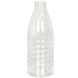 Бутылка  ПЭТ 1,0 л (бесцветная) молочная (D-3,8 см) (100 шт.) Ниагара