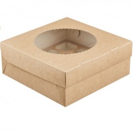 Упаковка для маффинов MUF  9 КОМПЛЕКТ 250х250х100 (25/100 шт.) OSQ