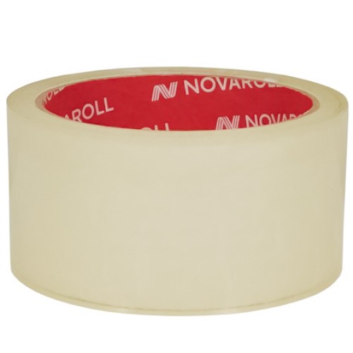 Лента клейкая (38 мкм) 48 мм х  50 м прозрачная NOVAROLL 202 арт.0120-2240 (6/72 шт.) в Екатеринбург — Uralhoz.ru