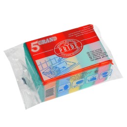 Губка д/посуды XXXL с чистящим слоем (5 шт.) Прайд 110х70х30 (1/30 шт.)