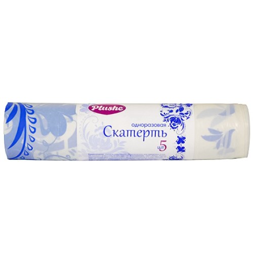 Скатерть в рулоне ПВД 110х180 (25 мкм) Гжель (5 шт.) (1/30 шт.) Plushe в Екатеринбург — Uralhoz.ru