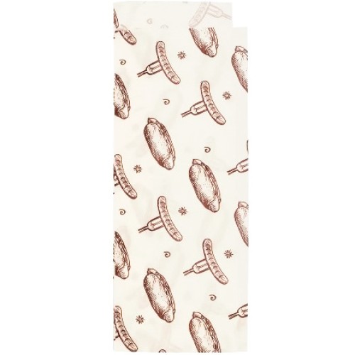 Уголок бумажный 225х80+40 с печатью Хот-дог Влагостойкий AVIORA (100/3000 шт.) 108-010 в Екатеринбург — Uralhoz.ru