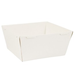 Упаковка квадратная SmartPack 300 Дно БЕЛЫЙ 100х100х40  (50/300 шт.) OSQ