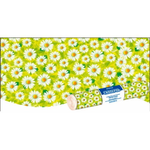 Скатерть в рулоне ПВД 120х160 (35 мкм) Летний день (5 шт.) (1/25 шт.) Интерпак в Екатеринбург — Uralhoz.ru