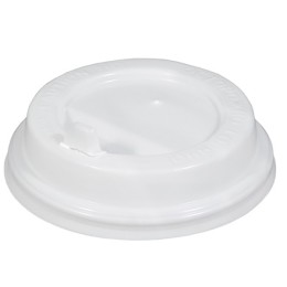 Крышка для стакана (d-80 мм) закрытый питейник БЕЛАЯ Чайковский пластик (100/1000 шт.) Ак